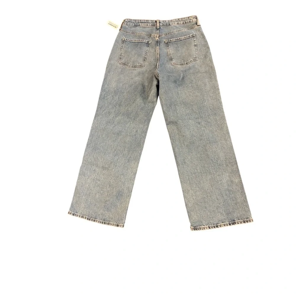 Old Navy Curvy Extra High-Waisted‎ Sky-Hi Wide-Leg Jeans Size 10 Petite NWT